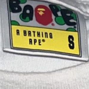 Authentic Bape red camo tee